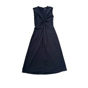 Patagonia Black Sleeveless Twist Front Maxi Dress Women's Size M